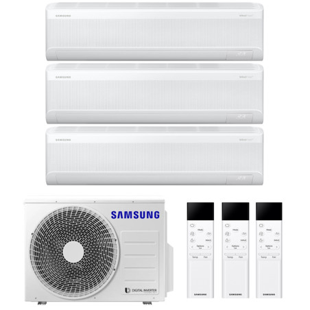 CONDIZIONATORE SAMSUNG WINDFREE AVANT S2 TRIAL SPLIT 7000+7000+7000 BTU INVERTER R32 AJ052 A++ WIFI