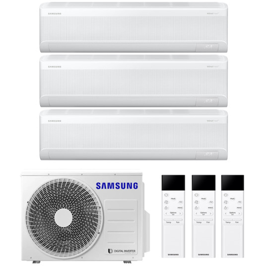 CONDIZIONATORE SAMSUNG WINDFREE AVANT S2 TRIAL SPLIT 7000+7000+9000 BTU INVERTER R32 AJ052 A++ WIFI