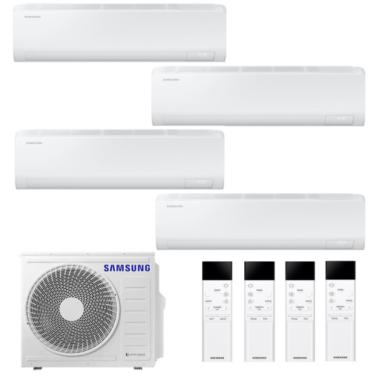 CONDIZIONATORE SAMSUNG CEBU S2 QUADRI SPLIT 9000+9000+9000+9000 BTU INVERTER R32 AJ080 A++ WIFI