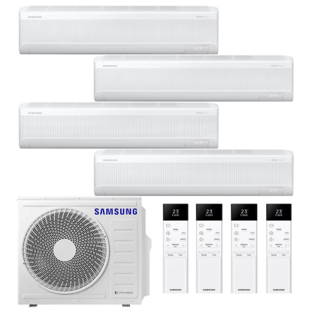 CONDIZIONATORE SAMSUNG WINDFREE AVANT S2 QUADRI SPLIT 9000+9000+9000+9000 BTU INVERTER R32 AJ080 A++ WIFI