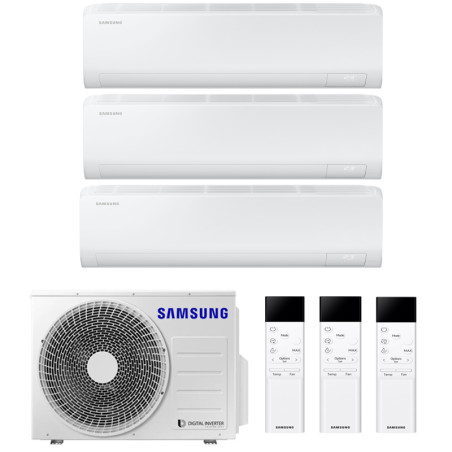 CONDIZIONATORE SAMSUNG CEBU S2 TRIAL SPLIT 9000+9000+18000 BTU INVERTER R32 AJ068 A++ WIFI