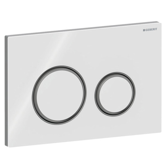 PLACCA DI COMANDO GEBERIT SIGMA 50 BIANCO E NERO 115.651.SI.1