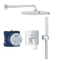 SET DOCCIA GROHE EUROCUBE CON SOFFIONE TEMPESTA 250 CROMATO