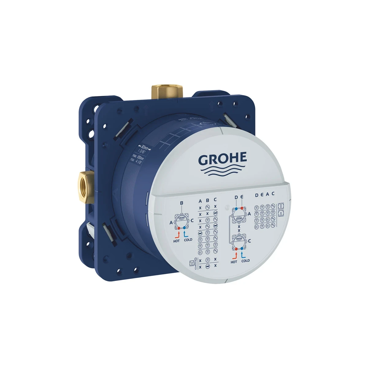 SET DOCCIA GROHE EUROCUBE CON SOFFIONE TEMPESTA 250 CROMATO