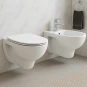 COPPIA SANITARI VASO BIDET E COPRIVASO UNIVERSALE RALLENTATO GEBERIT