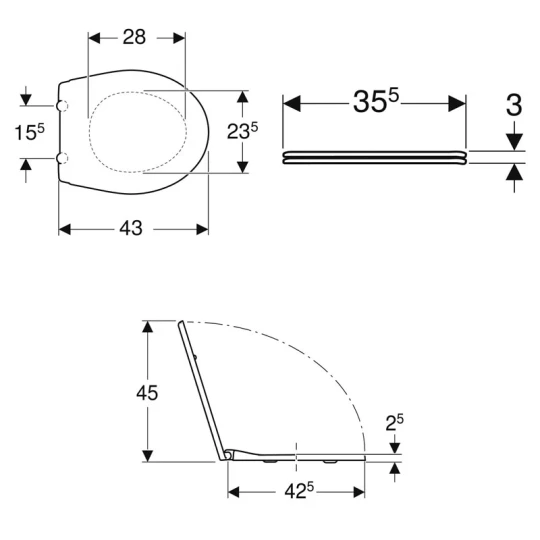 COPPIA SANITARI VASO BIDET E COPRIVASO ORIGINALE TRADIZIONALE GEBERIT