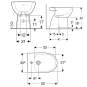 BIDET GEBERIT SELNOVA 500.288.01.7 BIANCO LUCIDO A TERRA