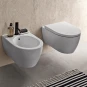 COPPIA SANITARI VASO BIDET E COPRIVASO RALLENTATO GEBERIT ICON SOSPESI