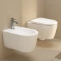 COPPIA SANITARI VASO BIDET E COPRIVASO RALLENTATO GEBERIT ICON SOSPESI