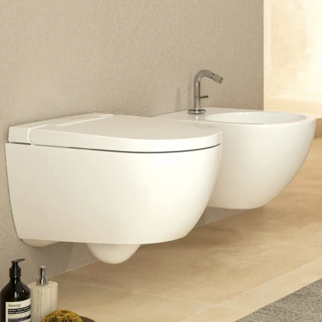COPPIA SANITARI GEBERIT VASO ALBA COPRIVASO RALLENTATO E BIDET ACANTO