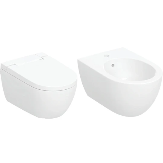 COPPIA SANITARI GEBERIT VASO ALBA COPRIVASO RALLENTATO E BIDET ACANTO