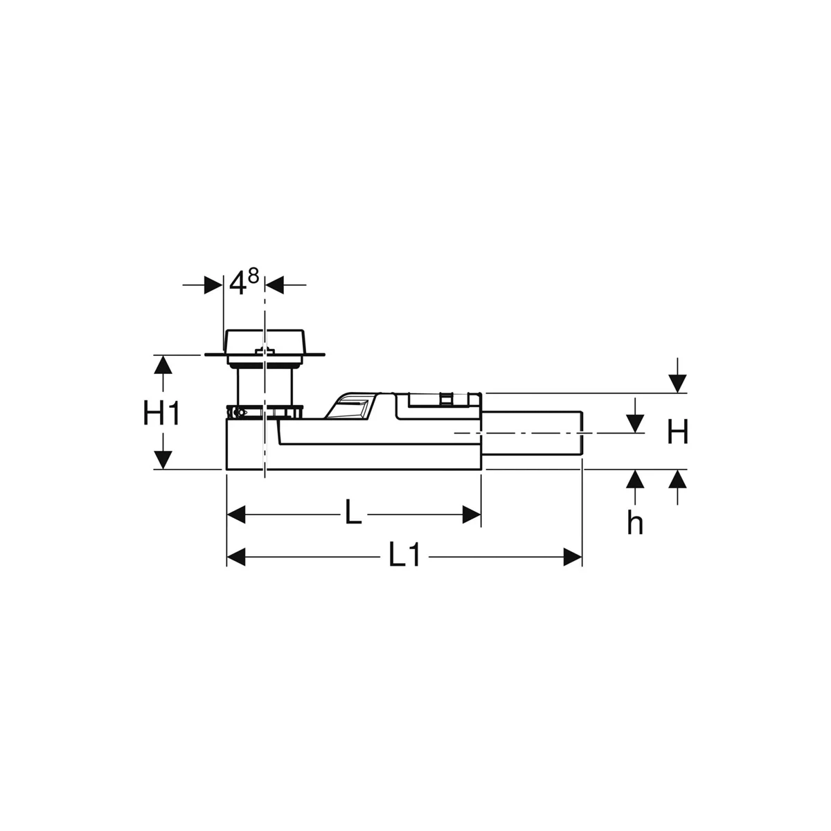 KIT PER MONTAGGIO GREZZO GEBERIT 154.152.00.1 PER CANALETTE CLEANLINE