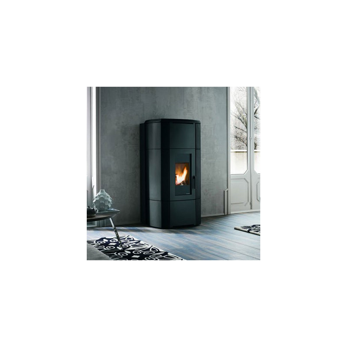 STUFA A PELLET PALAZZETTI ECOFIRE ERMIONE IDRO 24 KW