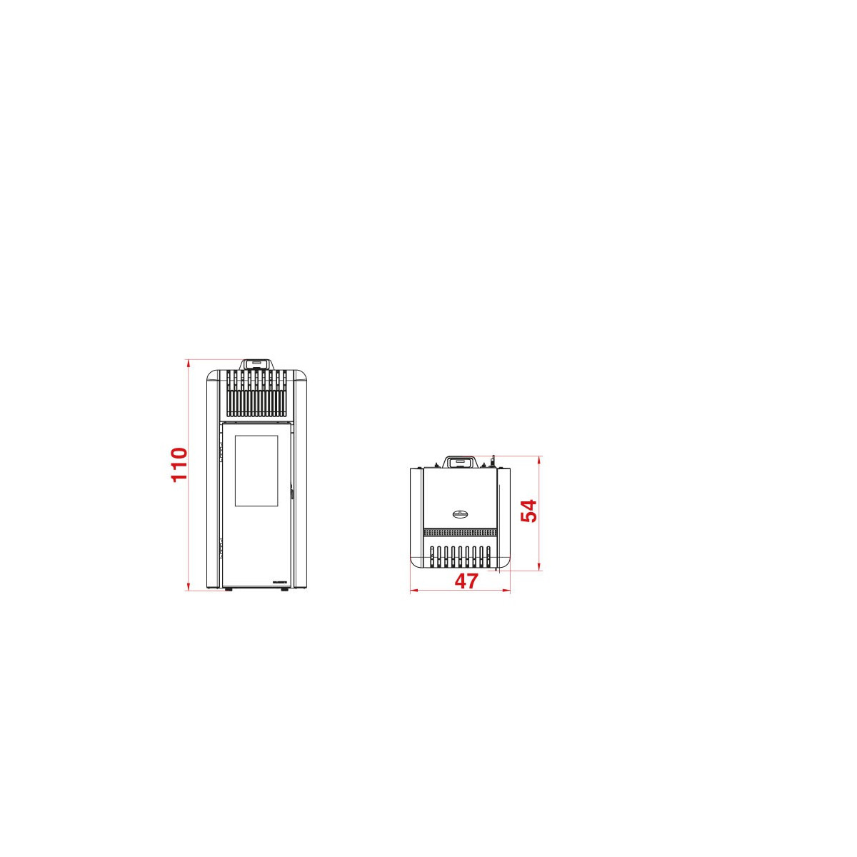 STUFA A PELLET ARIA PALAZZETTI ECOFIRE DANI NEW 8 KW