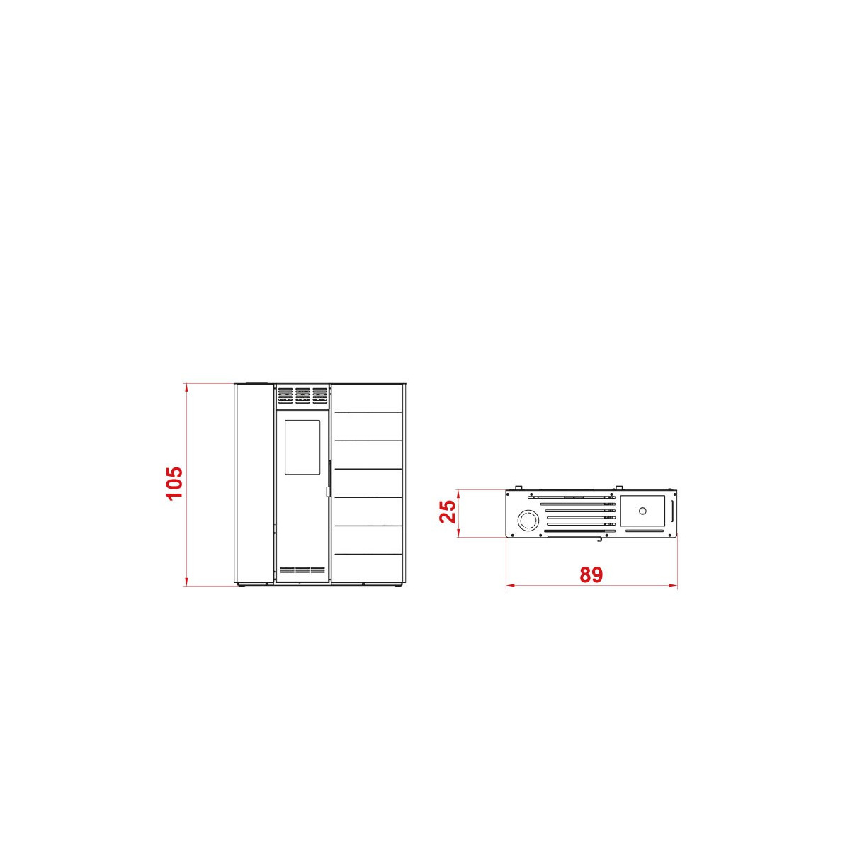 STUFA A PELLET ARIA PALAZZETTI ECOFIRE VIOLETTA 7 KW SALVASPAZIO