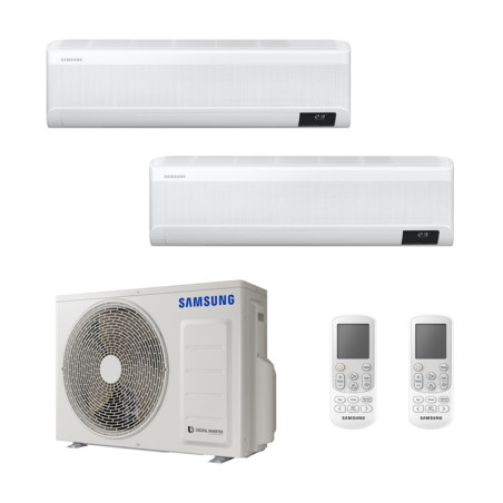 CONDIZIONATORE SAMSUNG WINDFREE AVANT DUAL SPLIT 7000+12000 BTU INV...