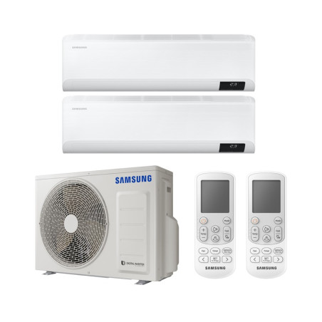 CONDIZIONATORE SAMSUNG CEBU DUAL SPLIT 7000+9000 BTU INVERTER R32 A...