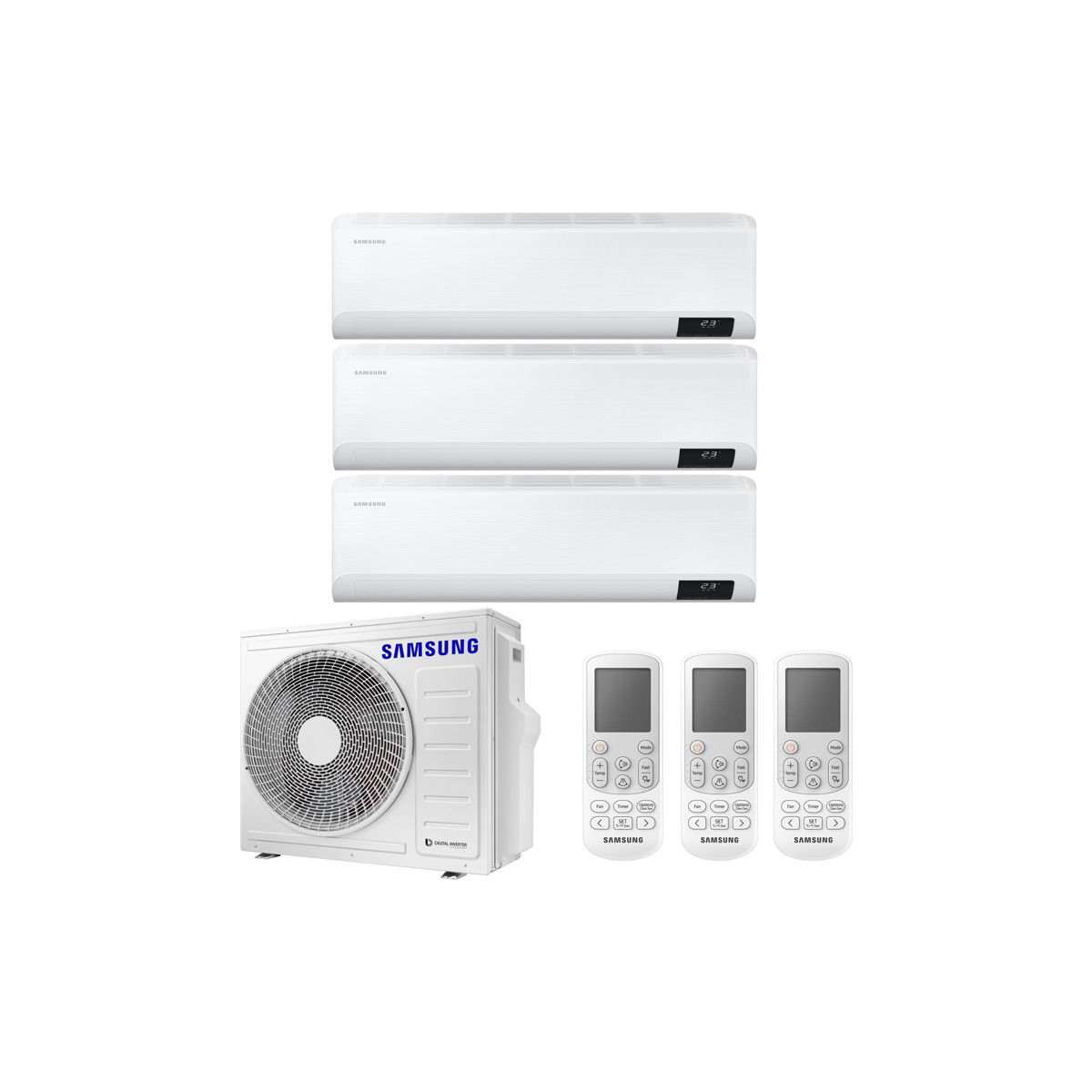 CONDIZIONATORE SAMSUNG CEBU TRIAL SPLIT 7000+7000+7000 BTU INVERTER...