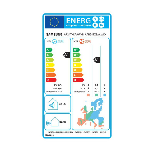 CONDIZIONATORE SAMSUNG WINDFREE AVANT 24000 BTU INVERTER R32 A++/A+...