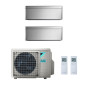 CONDIZIONATORE DAIKIN STYLISH NEW TOTAL SILVER DUAL SPLIT 7000+1200...