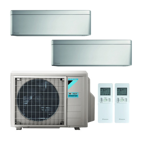 CONDIZIONATORE DAIKIN STYLISH NEW TOTAL SILVER DUAL SPLIT 7000 + 90...