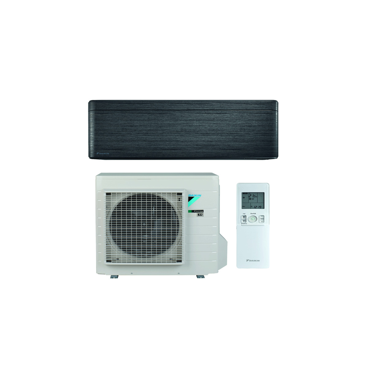 CONDIZIONATORE DAIKIN STYLISH NEW REAL BLACKWOOD 9000 BTU INVERTER ...