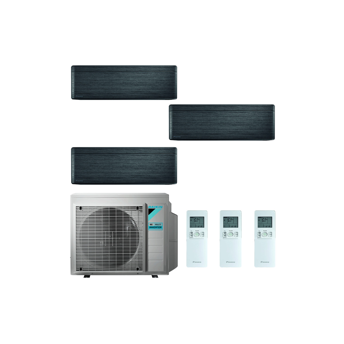 CONDIZIONATORE DAIKIN STYLISH NEW REAL BLACKWOOD TRIAL SPLIT 7000+7...