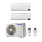 CONDIZIONATORE SAMSUNG WINDFREE AVANT DUAL SPLIT 7000+18000 BTU INV...