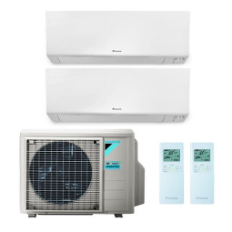 CONDIZIONATORE DAIKIN PERFERA DUAL SPLIT 9000+12000 BTU INVERTER R3...