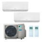 CONDIZIONATORE DAIKIN PERFERA DUAL SPLIT 9000+12000 BTU INVERTER R3...