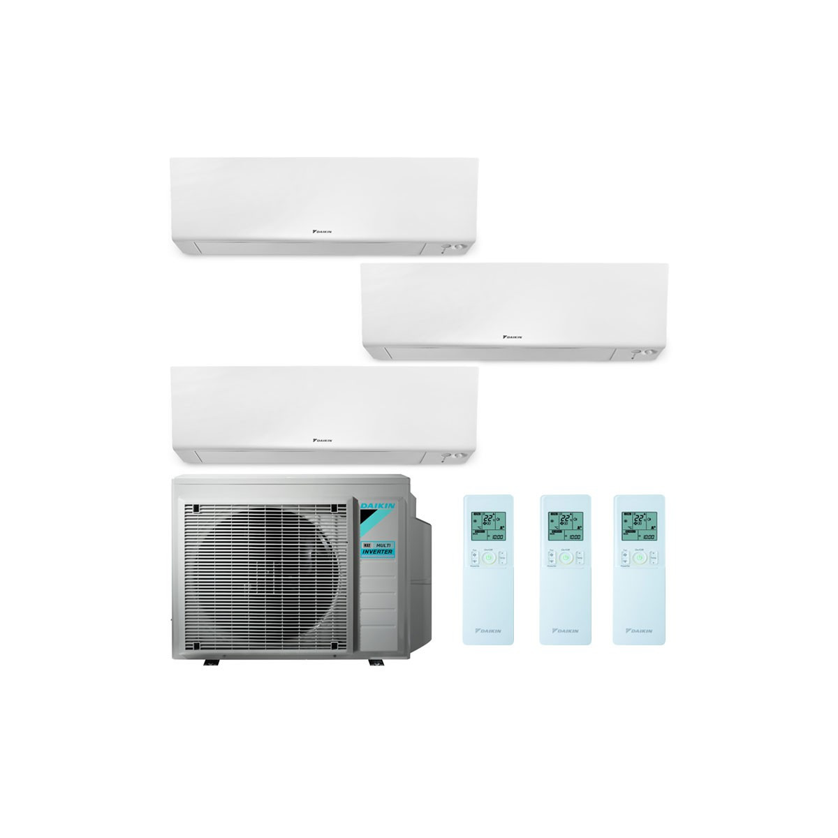 CONDIZIONATORE DAIKIN PERFERA TRIAL SPLIT 9000+12000+12000 BTU INVE...