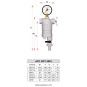 FILTRO PER IMPIANTI SANITARI FAR 39F7 FF IN OTTONE CROMATO | Climap...