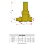 RIDUTTORE DI PRESSIONE PER ACQUA FAR 2820 MF PN25 IN OTTONE | Clima...