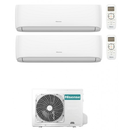 CONDIZIONATORE HISENSE HI-COMFORT DUAL SPLIT 7000+7000 BTU INVERTER...