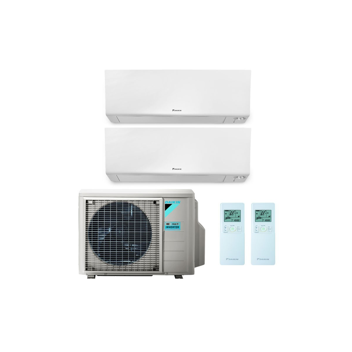 CONDIZIONATORE DAIKIN PERFERA DUAL SPLIT 5000+9000 BTU INVERTER R32...