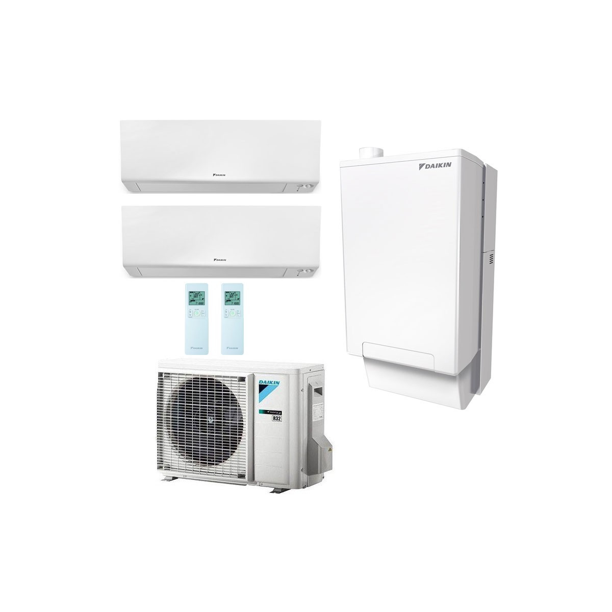 SISTEMA DAIKIN MULTI HYBRID PER RAFFRESCAMENTO RISCALDAMENTO E PRODUZIONE ACS MONOFASE 5 KW