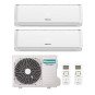 CONDIZIONATORE HISENSE ENERGY PRO DUAL SPLIT 9000+9000 BTU INVERTER...