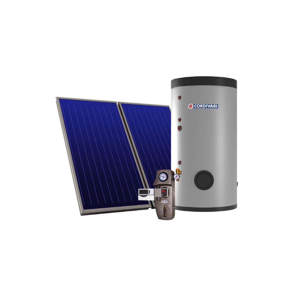 SISTEMA SOLARE TERMICO CORDIVARI ECOBASIC A CIRCOLAZIONE FORZATA DA 300 LT