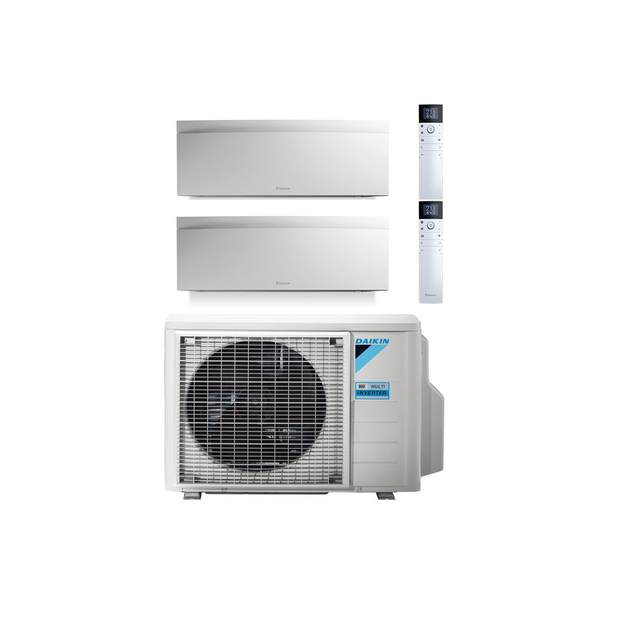 CONDIZIONATORE DAIKIN EMURA BIANCO DUAL SPLIT 7000+12000 BTU INVERT...