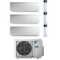 CONDIZIONATORE DAIKIN EMURA BIANCO TRIAL SPLIT 7000+7000+7000 BTU I...