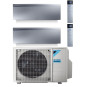 CONDIZIONATORE DAIKIN EMURA SILVER DUAL SPLIT 9000+12000 BTU INVERT...