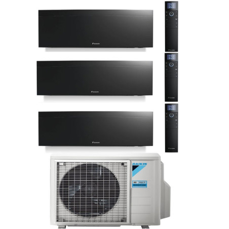 CONDIZIONATORE DAIKIN EMURA BLACK TRIAL SPLIT 7000+9000+12000 BTU I...