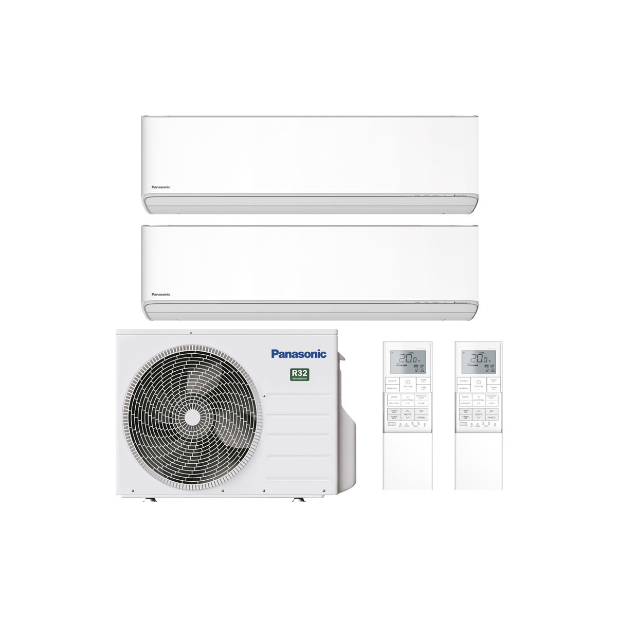 CONDIZIONATORE PANASONIC ETHEREA Z DUAL SPLIT 7000+9000 BTU INVERTE...