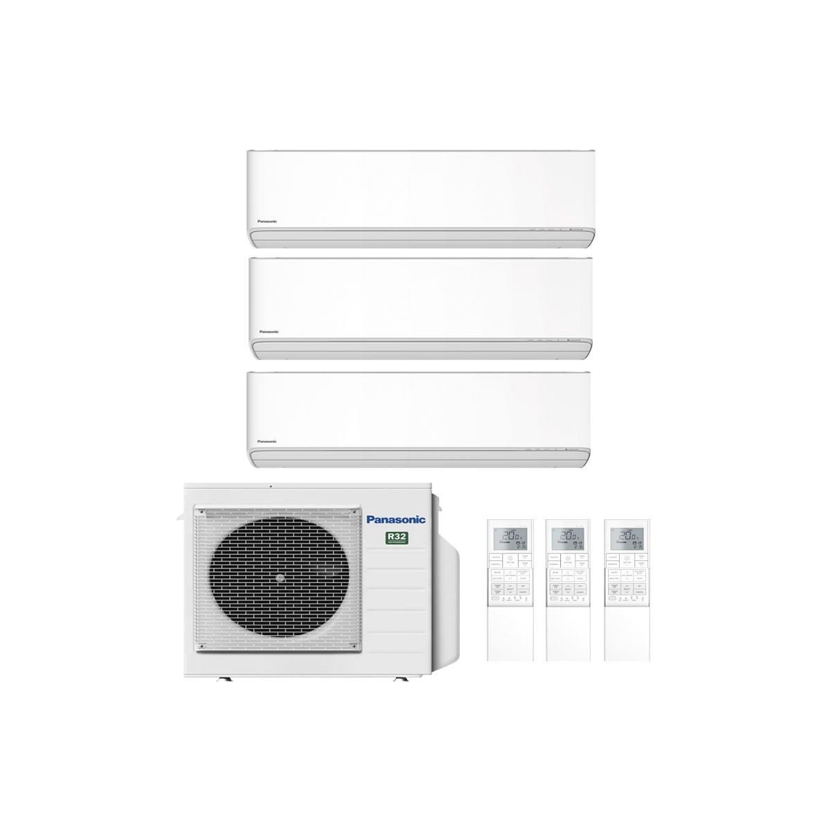 CONDIZIONATORE PANASONIC ETHEREA Z TRIAL SPLIT 7000+7000+7000 BTU I...