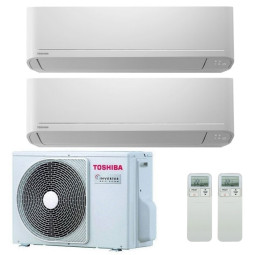 CONDIZIONATORE TOSHIBA NEW SEIYA DUAL SPLIT 10000+10000 BTU INVERTE...