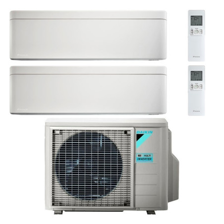 CONDIZIONATORE DAIKIN STYLISH BIANCO DUAL SPLIT 9000+12000 BTU INVE...