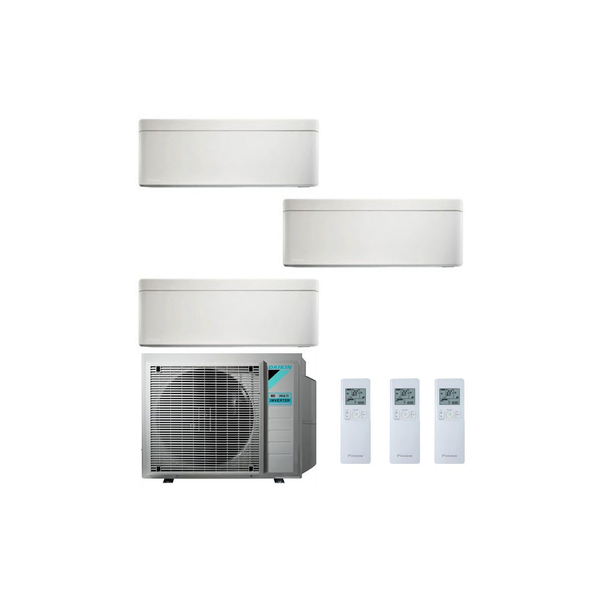 CONDIZIONATORE DAIKIN STYLISH BIANCO TRIAL SPLIT 7000+7000+12000 BT...