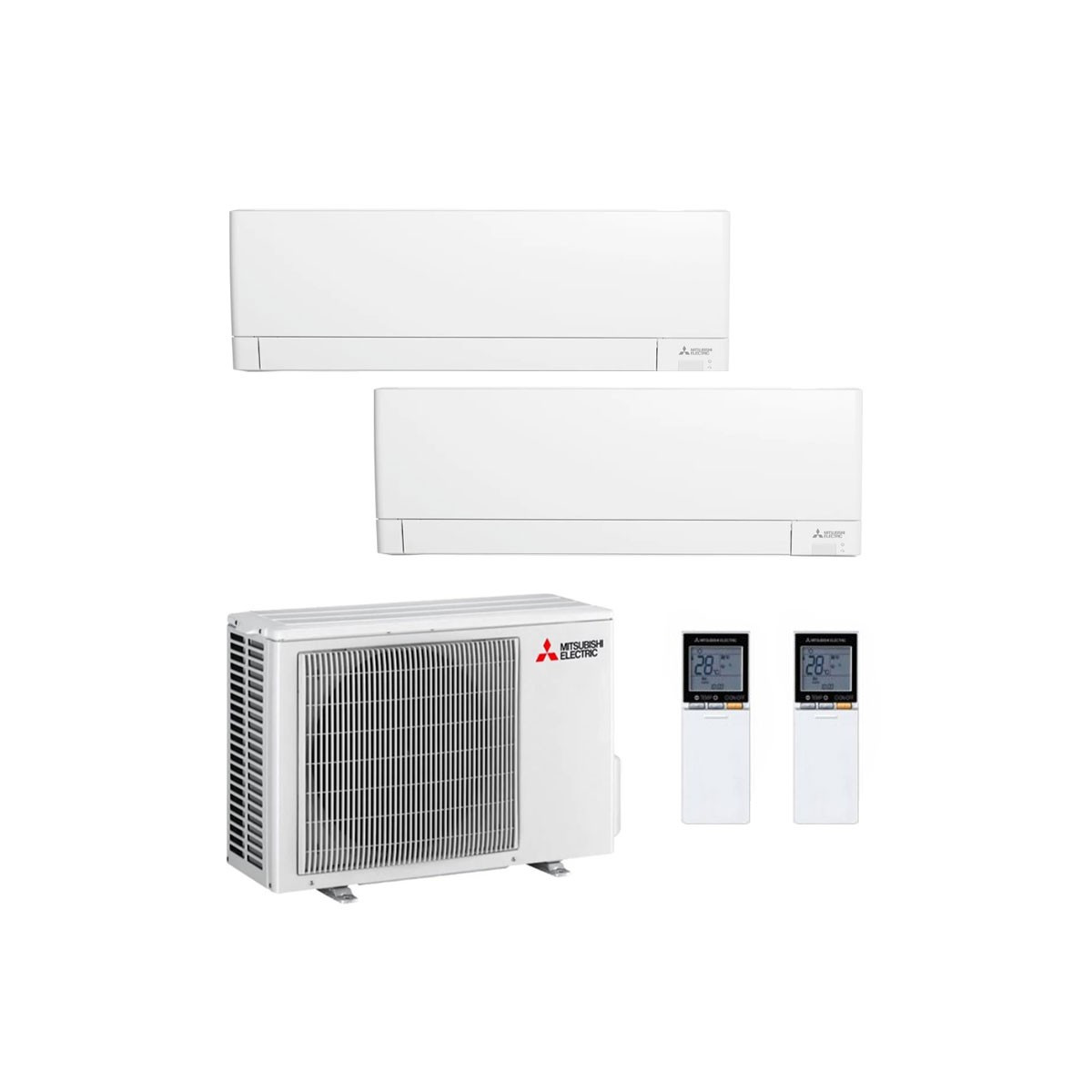 CONDIZIONATORE MITSUBISHI MSZ-AY DUAL SPLIT 9000+12000 BTU INVERTER R32 MXZ-2F53VF A+++ WIFI