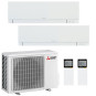 CONDIZIONATORE MITSUBISHI KIRIGAMINE ZEN DUAL SPLIT 7000+12000 BTU INVERTER R32 MXZ-2F53VF A+++ WIFI