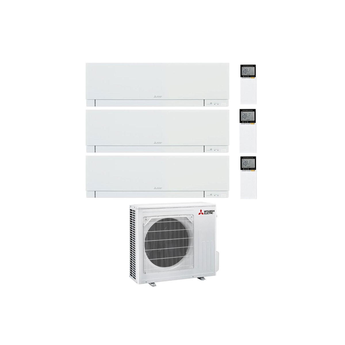 CONDIZIONATORE MITSUBISHI KIRIGAMINE ZEN TRIAL SPLIT 7000+7000+7000 BTU INVERTER R32 MXZ-3F54VF A+++ WIFI